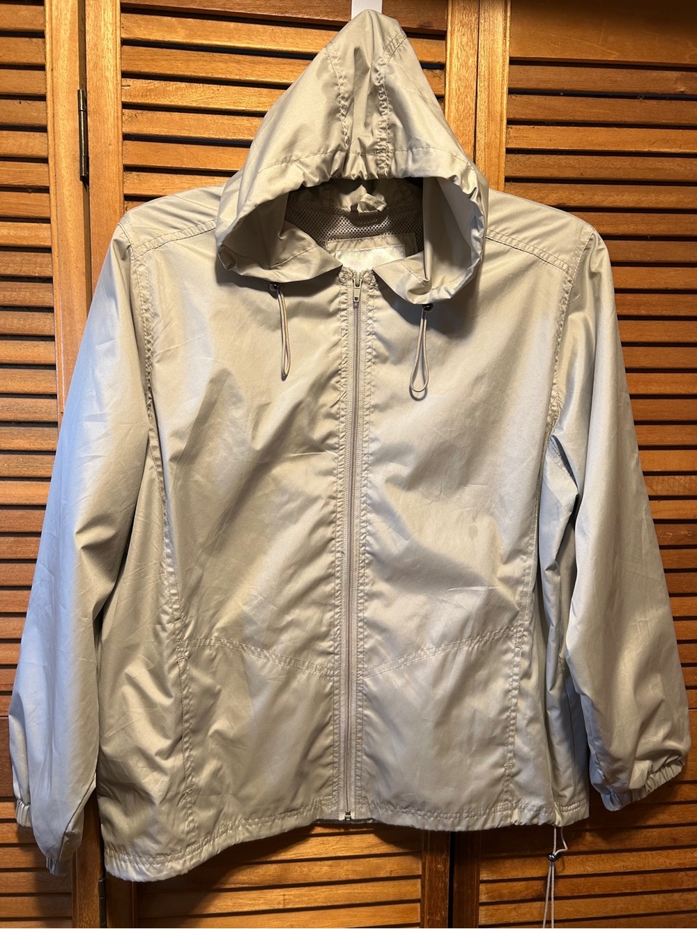 Tally Ho Beige Lightweight Windbreaker Jacket